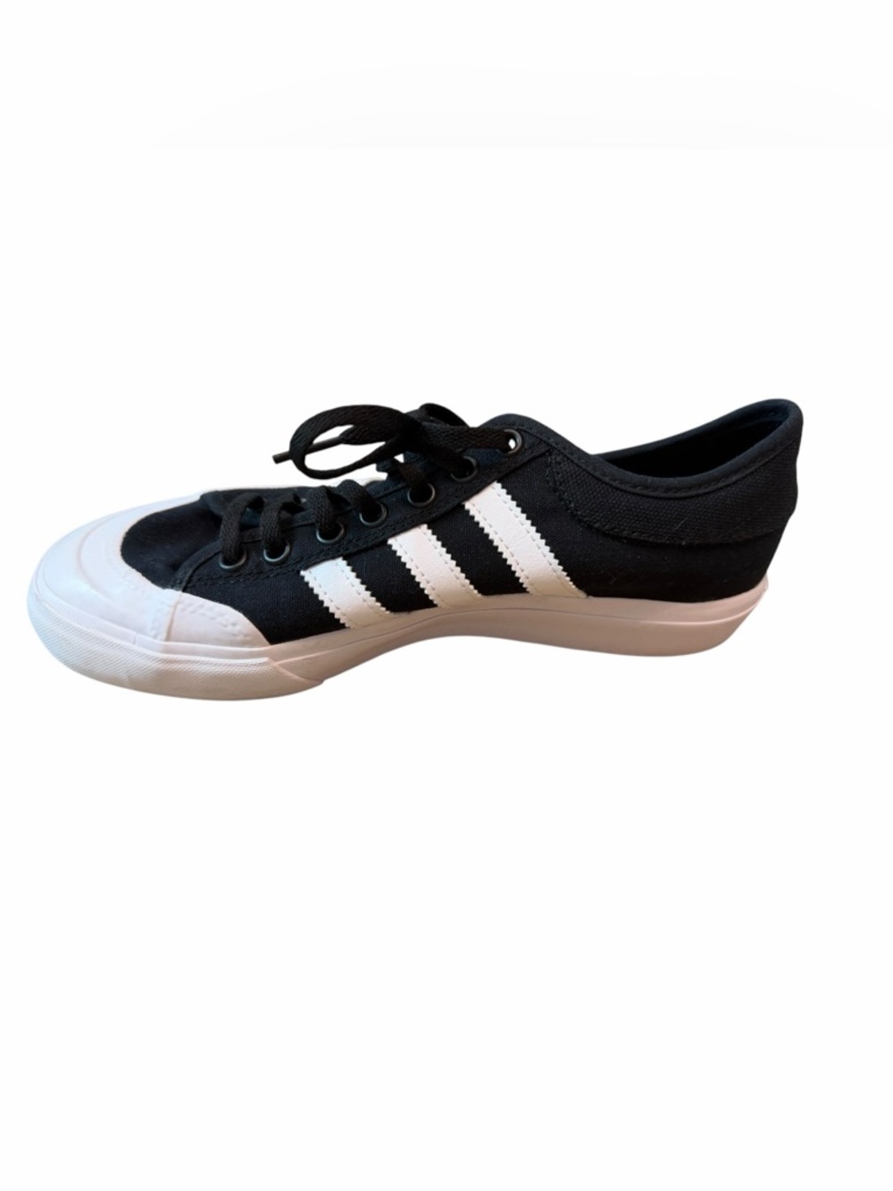 Adidas Nizza RF Black White Canvas Sneakers Mens 7 Womens 8.5 - Picture 5 of 8
